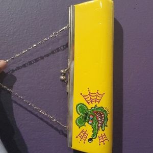 Small yellow Rat Fink Clutch